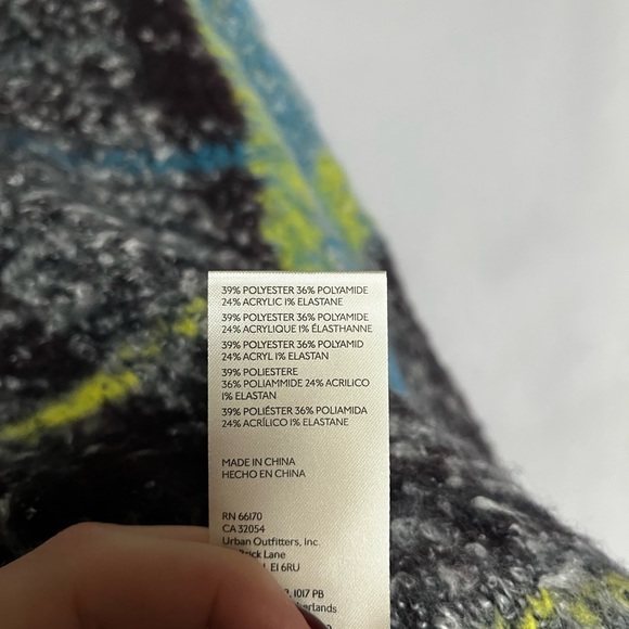 Free People NWT Plaid Sweater - Picture 5 of 6